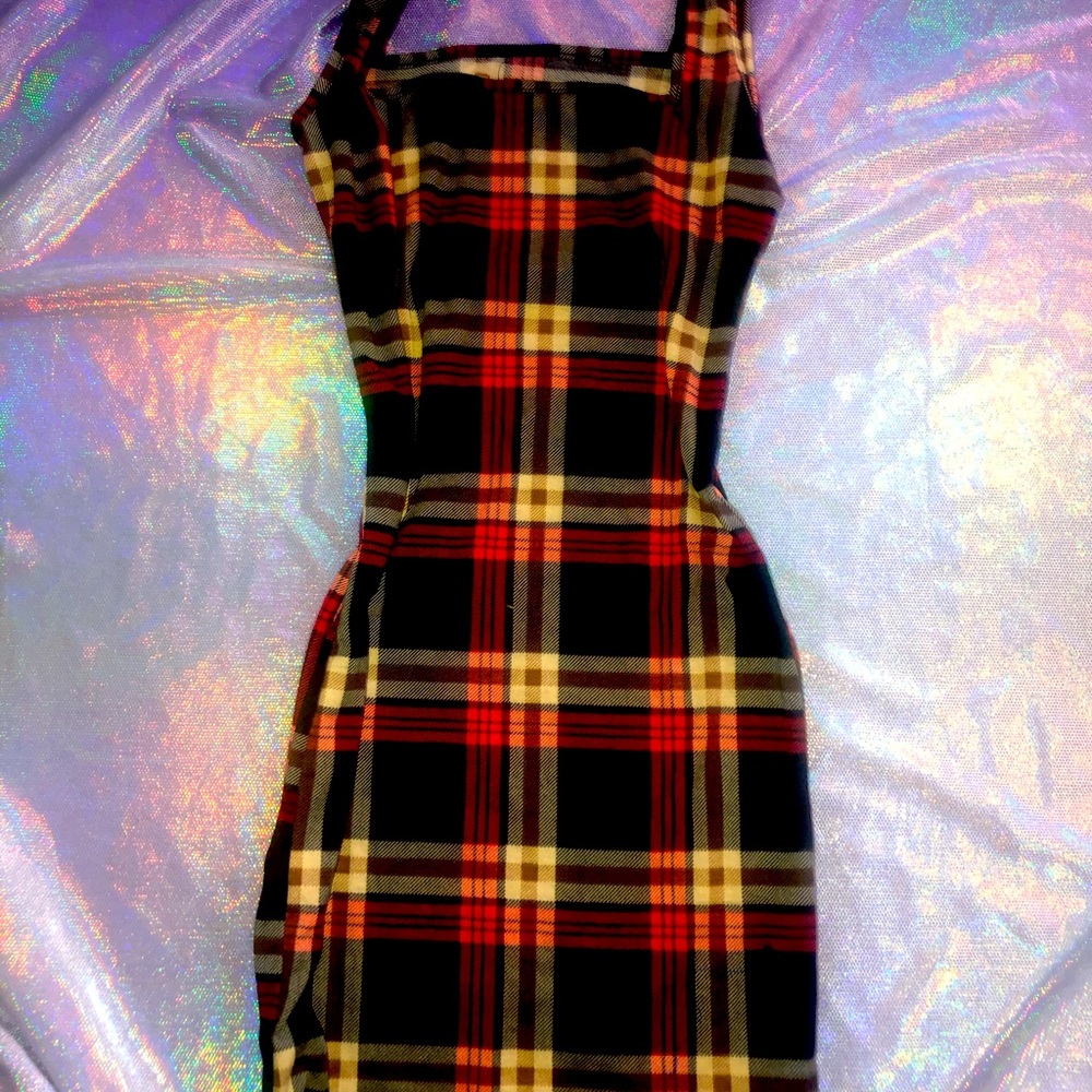 Shein plaid mini dress